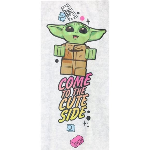 LEGO Star Wars Girls' Pajamas Baby Yoda 2-Piece Sleepset Loungepants and Shorts - Picture 4 of 7